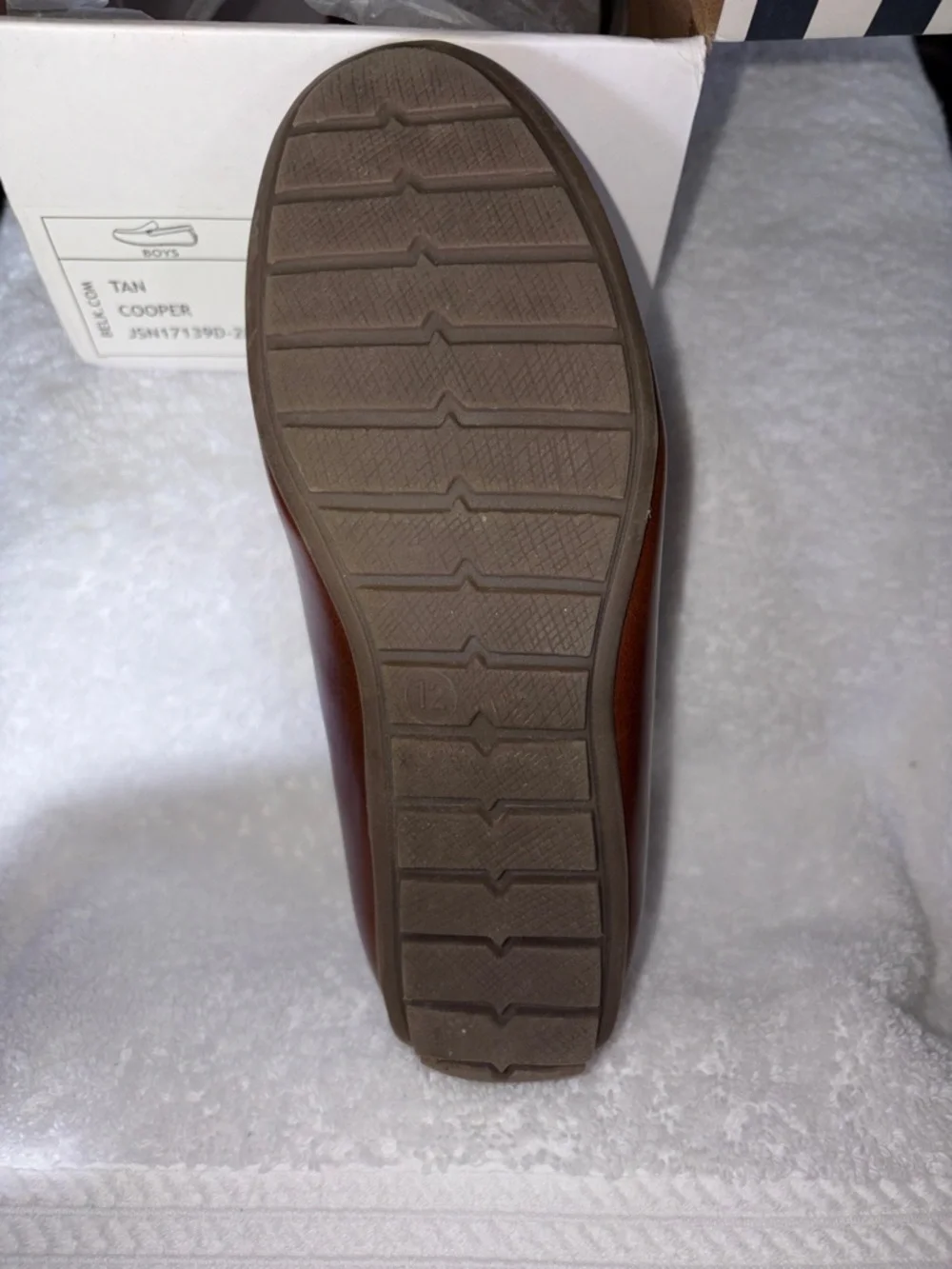 Boy’s Brown Leather Slip-On Loafer